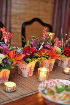 party-virág-dekoráció-ebéd-asztali-dísz